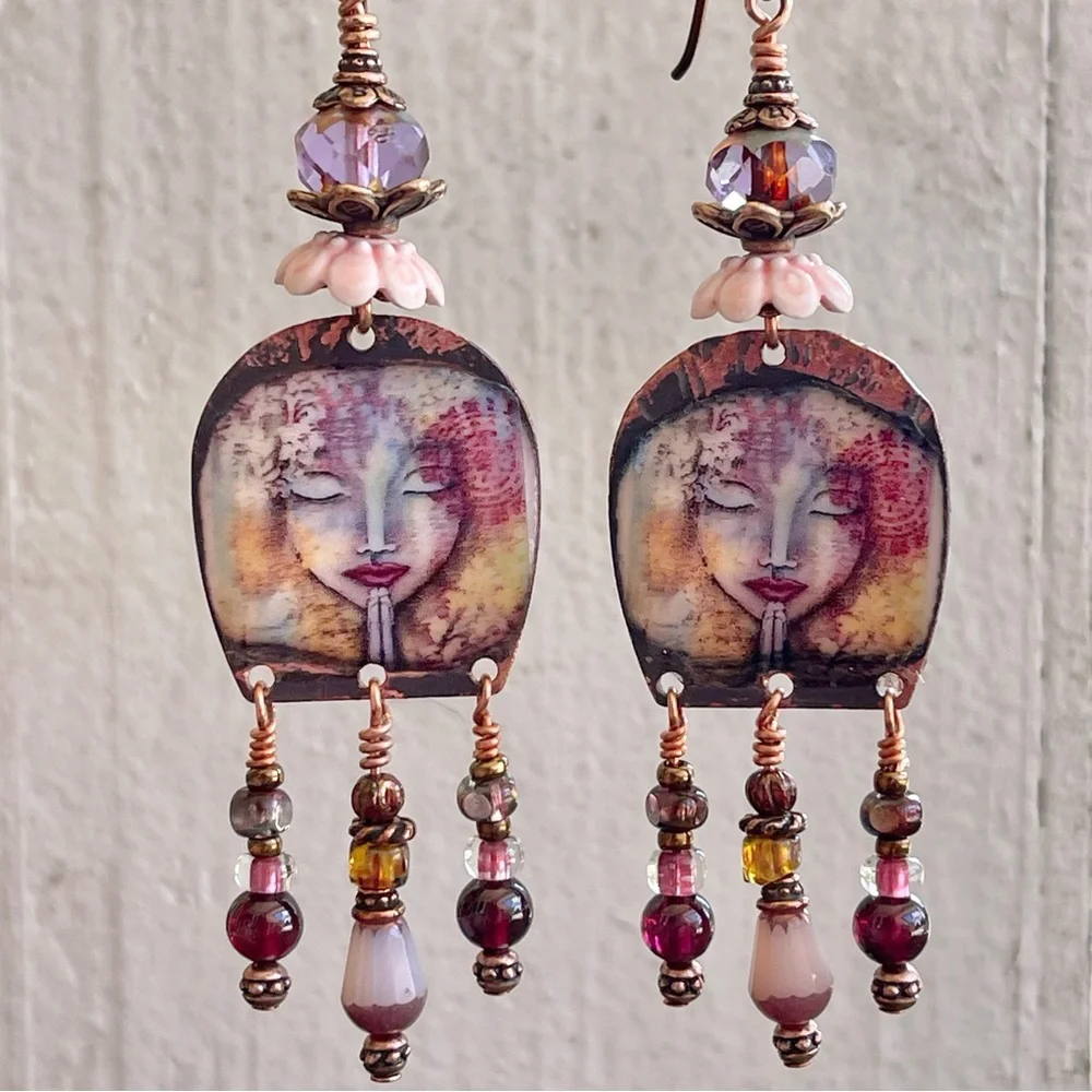 ARTISAN Earrings “Mindful Serenity” - Dangles - Picture 8 of 15